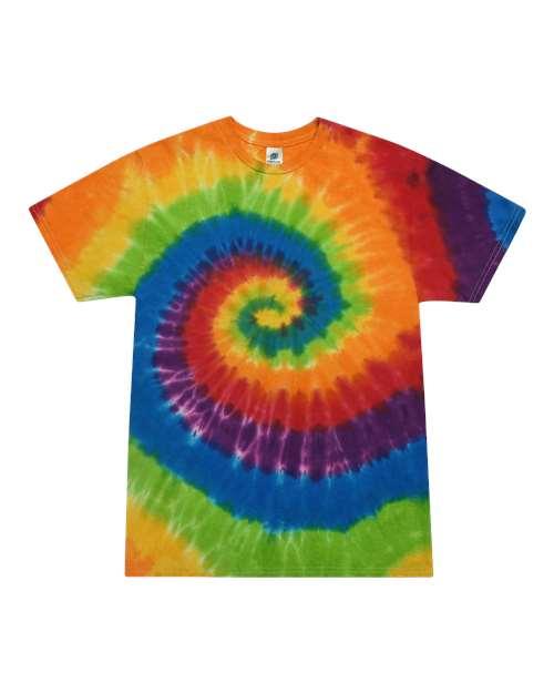 Unisex Multi-Color Tie-Dyed T-Shirt - 1000