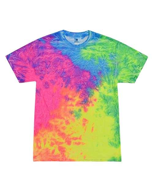 Unisex Multi-Color Tie-Dyed T-Shirt - 1000