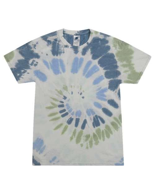 Unisex Multi-Color Tie-Dyed T-Shirt - 1000