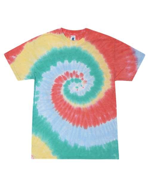 Unisex Multi-Color Tie-Dyed T-Shirt - 1000