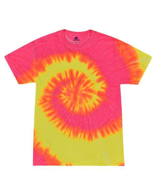 Unisex Multi-Color Tie-Dyed T-Shirt - 1000
