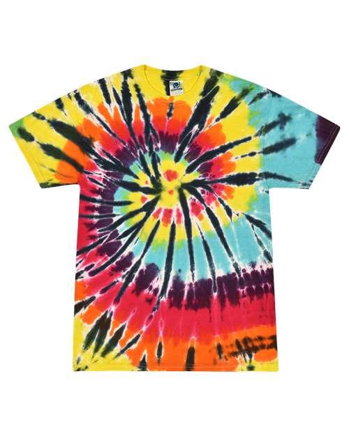 Unisex Multi-Color Tie-Dyed T-Shirt - 1000