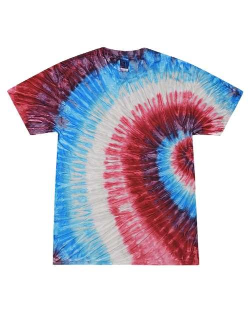 Unisex Multi-Color Tie-Dyed T-Shirt - 1000