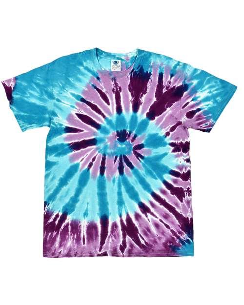 Youth Multi-Color Tie-Dyed T-Shirt - 1000Y