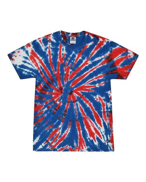 Youth Multi-Color Tie-Dyed T-Shirt - 1000Y
