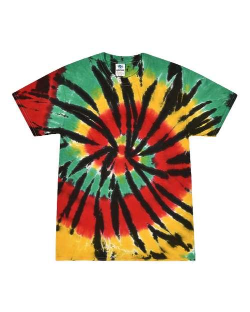 Youth Multi-Color Tie-Dyed T-Shirt - 1000Y