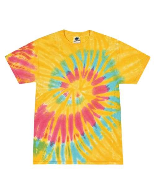 Youth Multi-Color Tie-Dyed T-Shirt - 1000Y