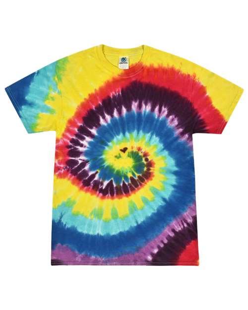 Youth Multi-Color Tie-Dyed T-Shirt - 1000Y