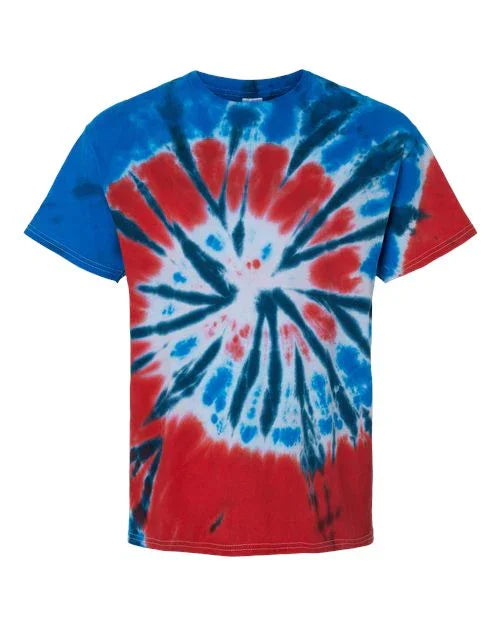 Youth Multi-Color Tie-Dyed T-Shirt - 1000Y