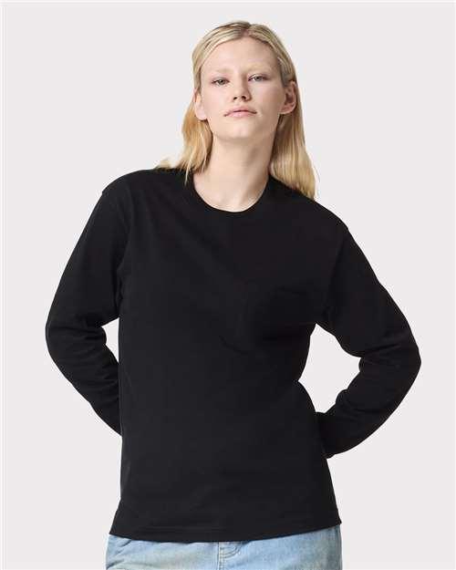 Unisex Super Heavyweight Long Sleeve Pocket Tee - 9410