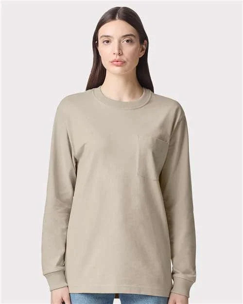 Unisex Super Heavyweight Long Sleeve Pocket Tee - 9410