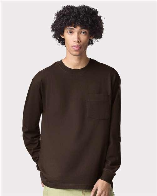 Unisex Super Heavyweight Long Sleeve Pocket Tee - 9410