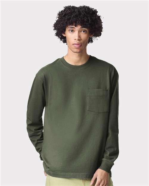 Unisex Super Heavyweight Long Sleeve Pocket Tee - 9410