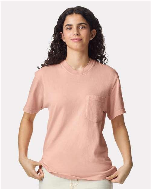 Garment-Dyed Heavyweight Pocket T-Shirt - S - Transfer Kingdom