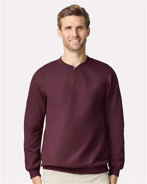 Unisex Softstyle® Midweight 1/4 Zip Sweatshirt - SF008
