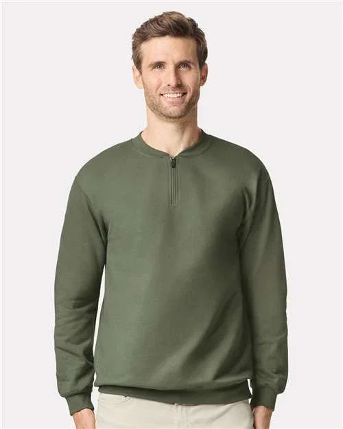 Unisex Softstyle® Midweight 1/4 Zip Sweatshirt - SF008
