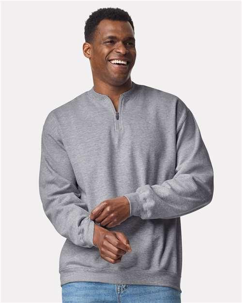 Unisex Softstyle® Midweight 1/4 Zip Sweatshirt - SF008