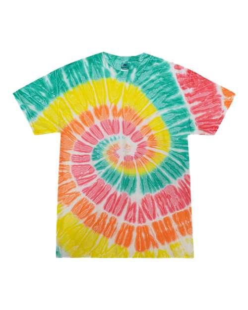 Unisex Multi-Color Tie-Dyed T-Shirt - 1000