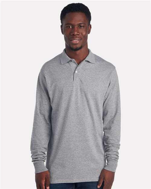 Men's Dri-Power® Long Sleeve Polo - 437LR