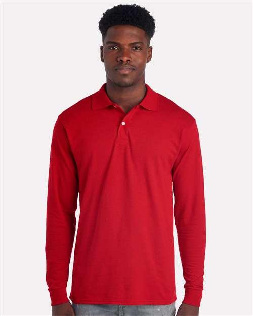 Men's Dri-Power® Long Sleeve Polo - 437LR