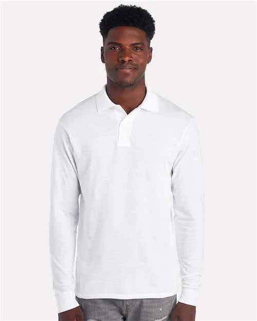 Men's Dri-Power® Long Sleeve Polo - 437LR