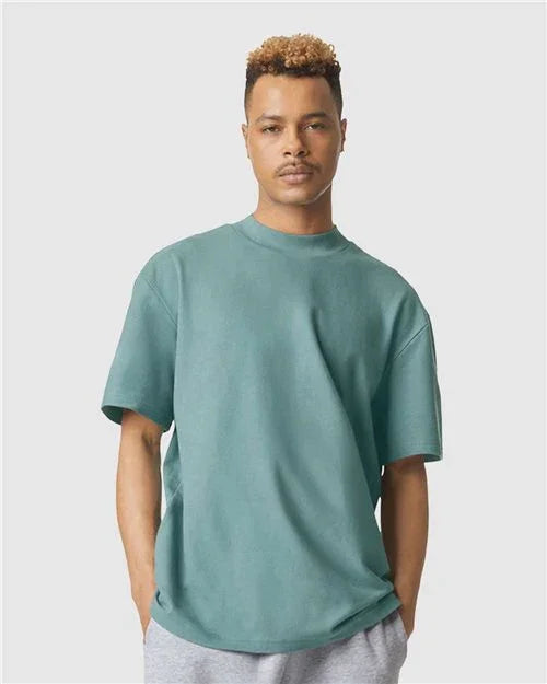 Unisex Pique Mockneck Tee - 1PQ