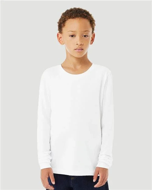 Youth Heather CVC Long Sleeve Tee - 3501YCVC