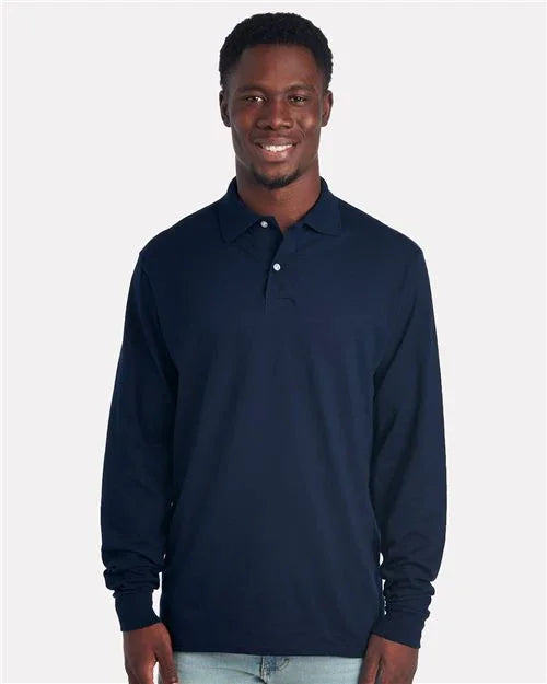 Men's Dri-Power® Long Sleeve Polo - 437LR