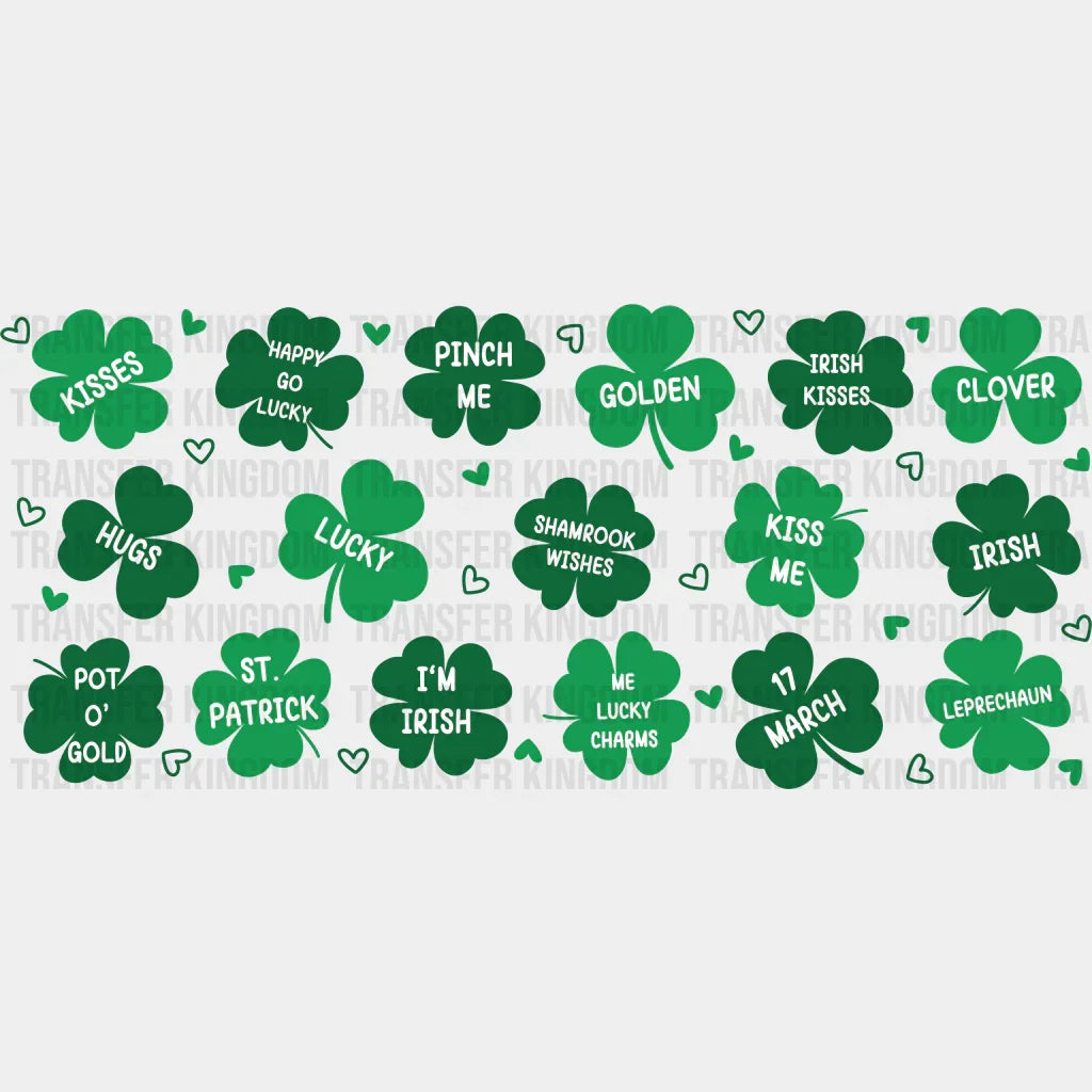 17 March St Patrick - Cup Wrap Uv Sticker Permanent Dtf Decal