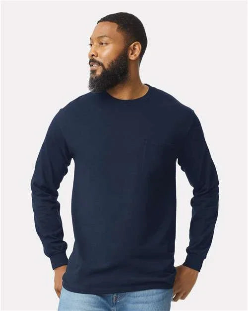 Unisex Ultra Cotton® Long Sleeve Pocket T-Shirt - 2410