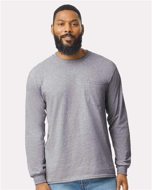 Unisex Ultra Cotton® Long Sleeve Pocket T-Shirt - 2410