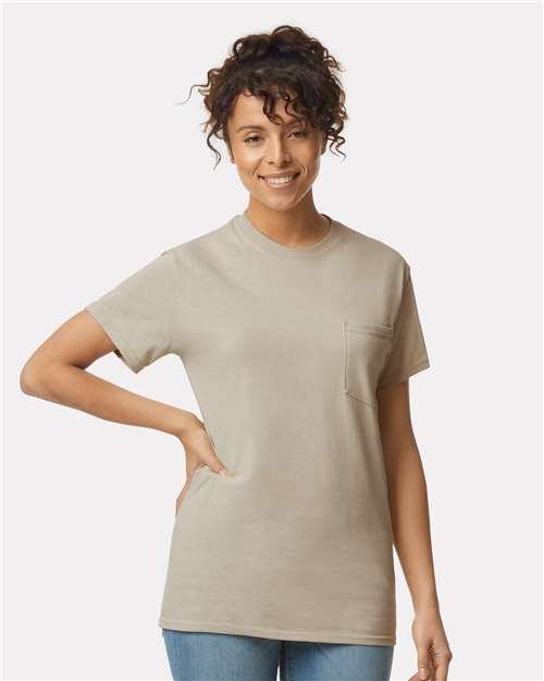 Unisex Ultra Cotton® Pocket T-Shirt - S - Transfer Kingdom