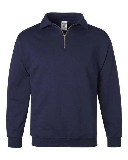 Unisex Super Sweats NuBlend® Quarter-Zip Cadet Collar Sweatshirt - 4528MR