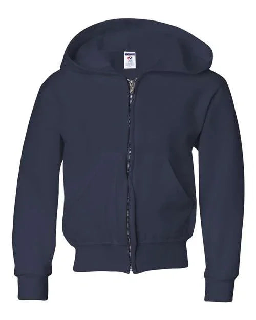 Youth NuBlend® Full-Zip Hooded Sweatshirt - 993BR
