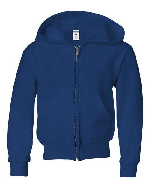 Youth NuBlend® Full-Zip Hooded Sweatshirt - 993BR
