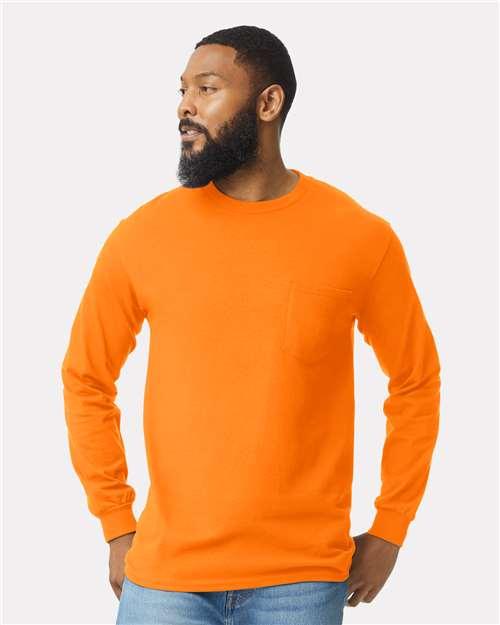 Unisex Ultra Cotton® Long Sleeve Pocket T-Shirt - 2410