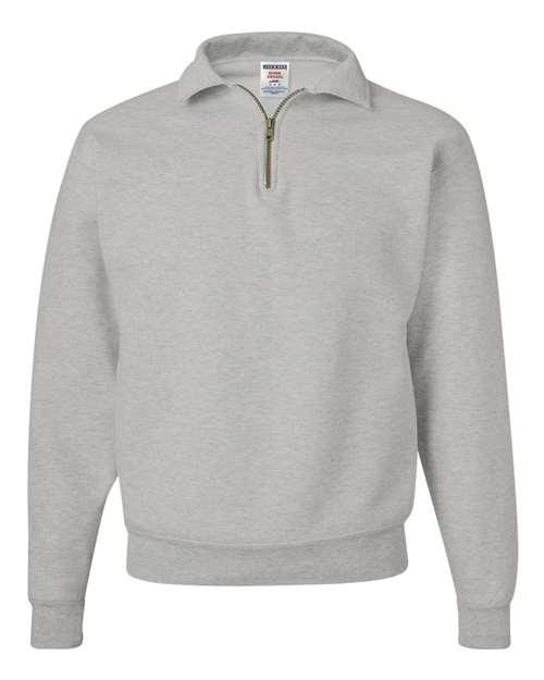 Unisex Super Sweats NuBlend® Quarter-Zip Cadet Collar Sweatshirt - 4528MR