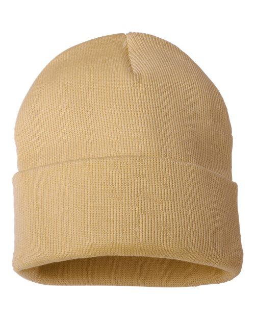 12" Solid Cuffed Beanie - SP12