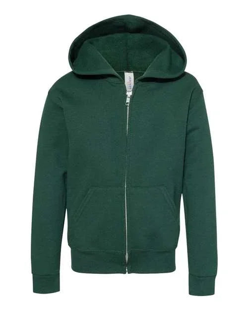 Youth NuBlend® Full-Zip Hooded Sweatshirt - 993BR