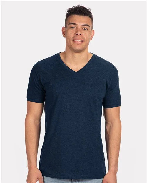 Men's CVC V-Neck T-Shirt - 6240