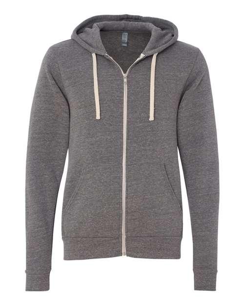 Unisex Triblend Sponge Fleece Full-Zip Hoodie Sweatshirt - 3909