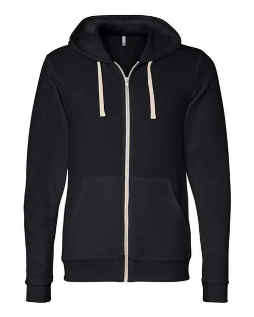 Unisex Triblend Sponge Fleece Full-Zip Hoodie Sweatshirt - 3909