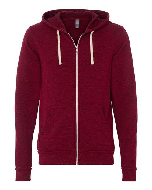 Unisex Triblend Sponge Fleece Full-Zip Hoodie Sweatshirt - 3909