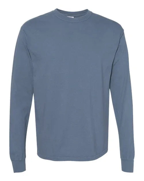 Garment-Dyed Heavyweight Long Sleeve T-Shirt - S - Transfer Kingdom