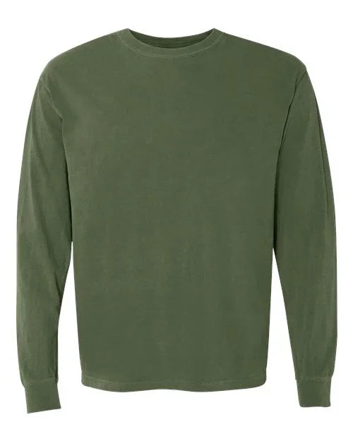 Garment-Dyed Heavyweight Long Sleeve T-Shirt - S - Transfer Kingdom