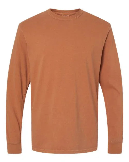 Unisex Garment-Dyed Heavyweight Long Sleeve T-Shirt - 6014