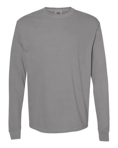 Garment-Dyed Heavyweight Long Sleeve T-Shirt - S - Transfer Kingdom