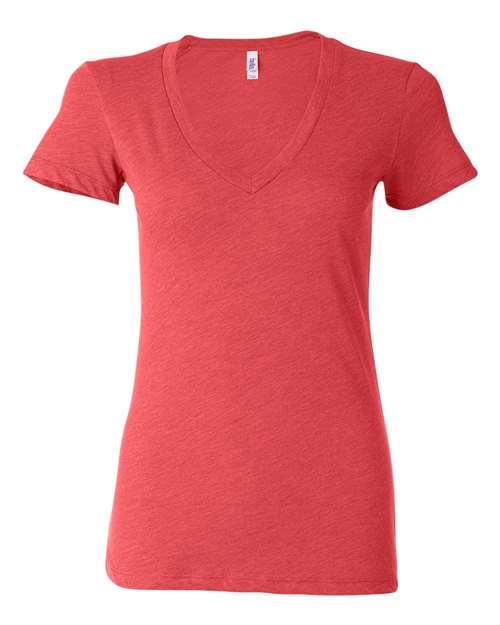 Women’s Triblend Deep V-Neck Tee - 8435