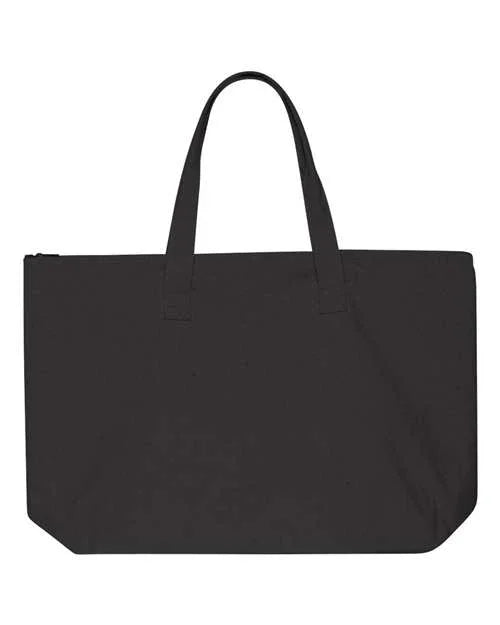 Tote with Top Zippered Closure - 8863