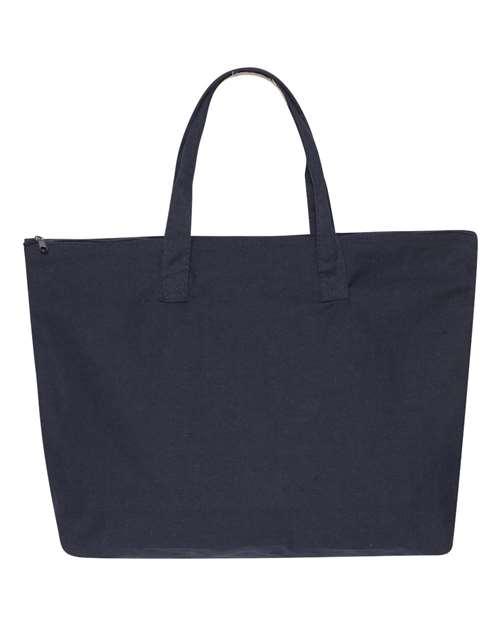 Tote with Top Zippered Closure - 8863